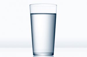 hydrated glass of water