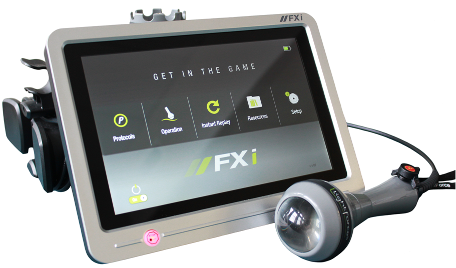LightForce FXi Class 4 laser therapy device used at Life in Motion Chiropractic Livonia MI