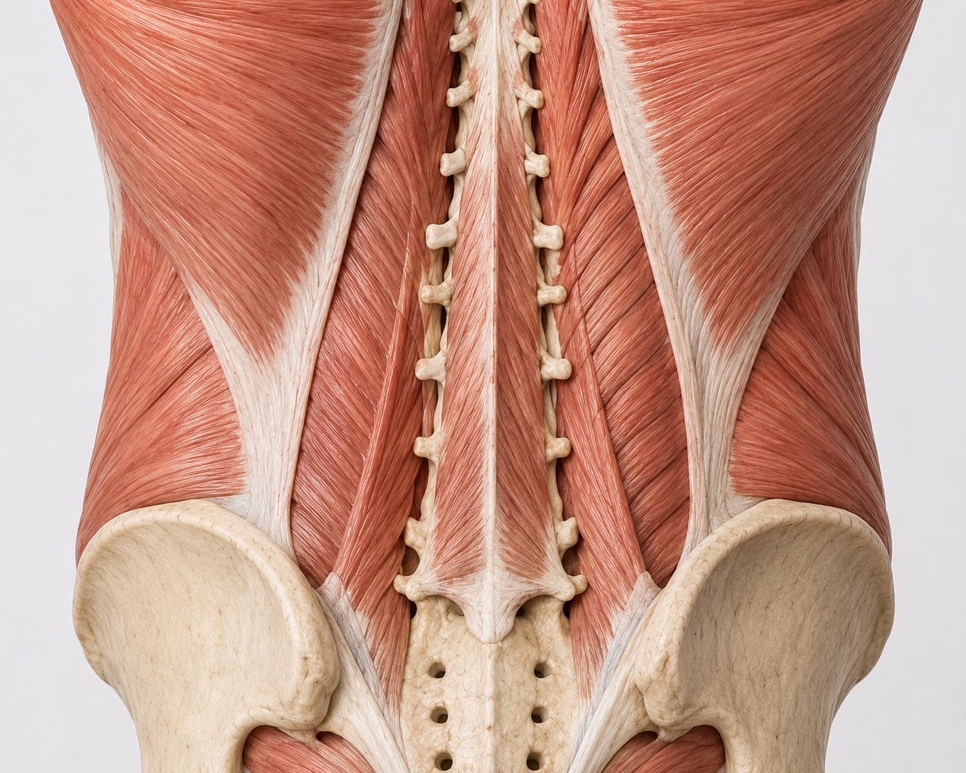Low back muscles and layers — multifidus, erector spinae, quadratus lumborum anatomy at Life in Motion Chiropractic Livonia MI